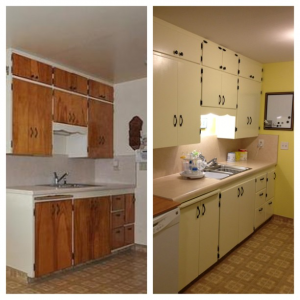 Cabinets Before and After